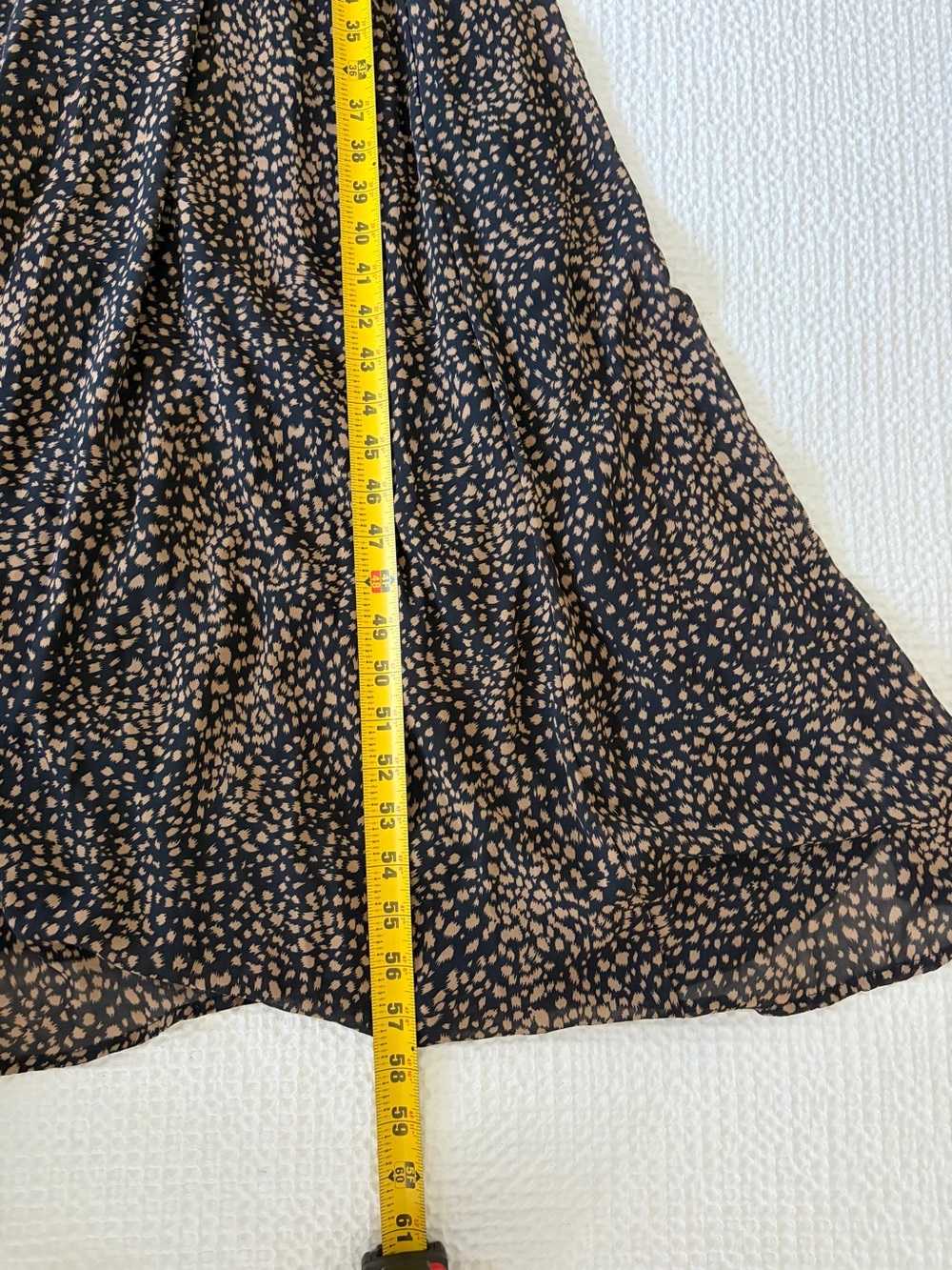 Vintage Glam Boho Animal Cha Cha Print Maxi Dress Long Sleeve V Neck Brown - XL - Picture 9 of 11